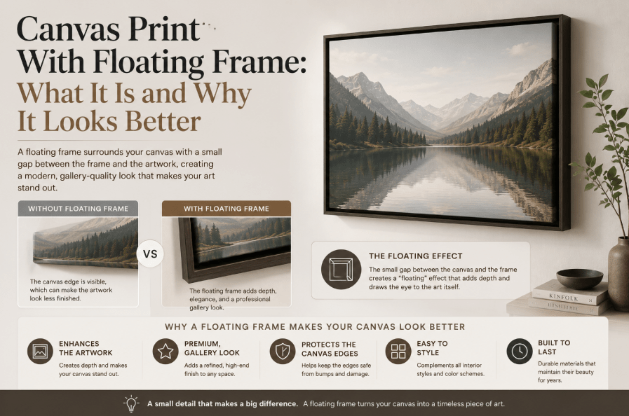 Canvas Print With Floating Frame: What It Is and Why It Looks Better