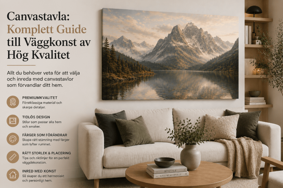 Canvastavla: Komplett Guide till Väggkonst av Hög Kvalitet