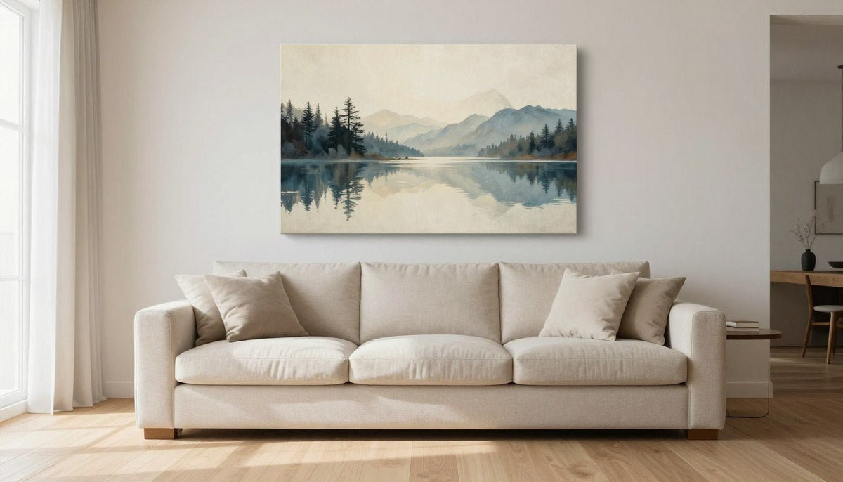Große Bilder fürs Wohnzimmer: Format, Rahmen und Wirkung | Rossetti Art
