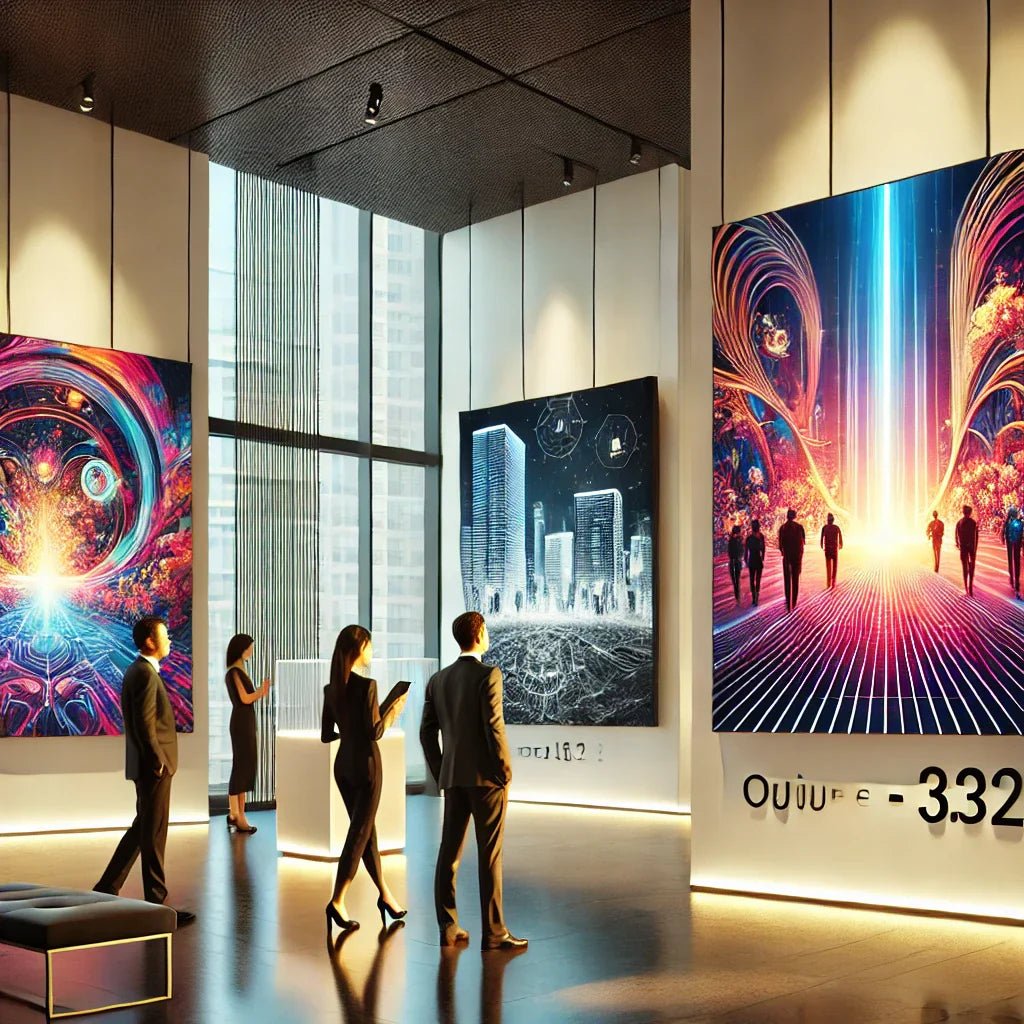 Is canvas print usable for digital art to put on an art gallery? - Chiara Rossetti