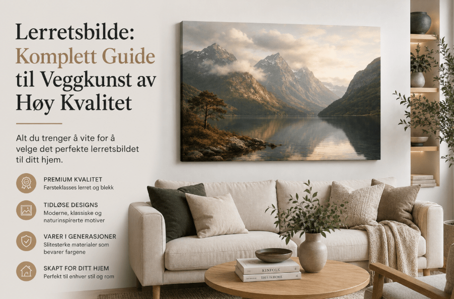 Lerretsbilde: Komplett Guide til Veggkunst av Høy Kvalitet
