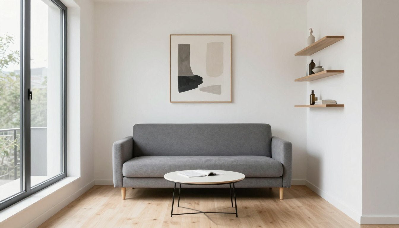 modern living room design for small house with sleek furniture and natural light