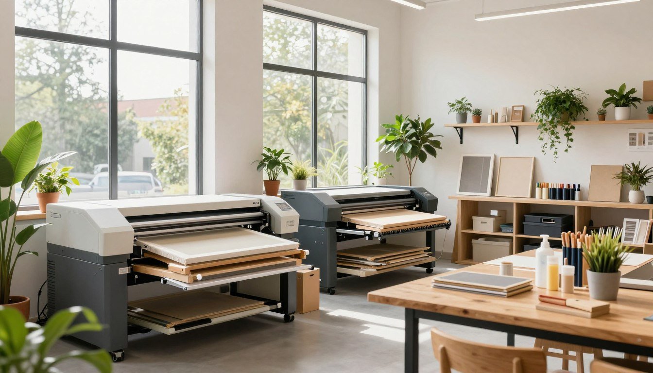 Sustainability at Rossetti Art eco-friendly canvas print production studio with natural materials
