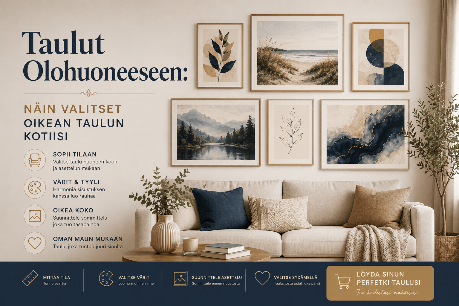 Taulut Olohuoneeseen