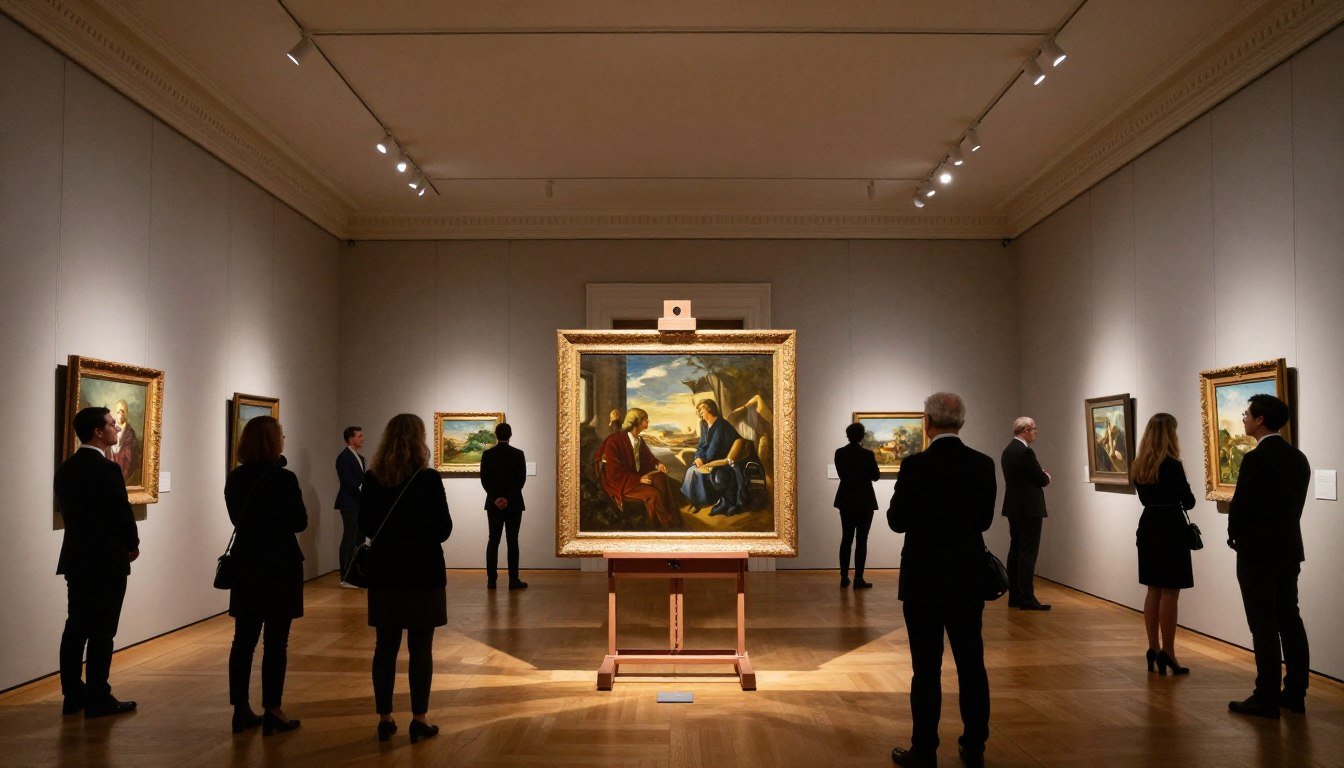 the shocking painting that sold for 70 million displayed at a prestigious auction house
