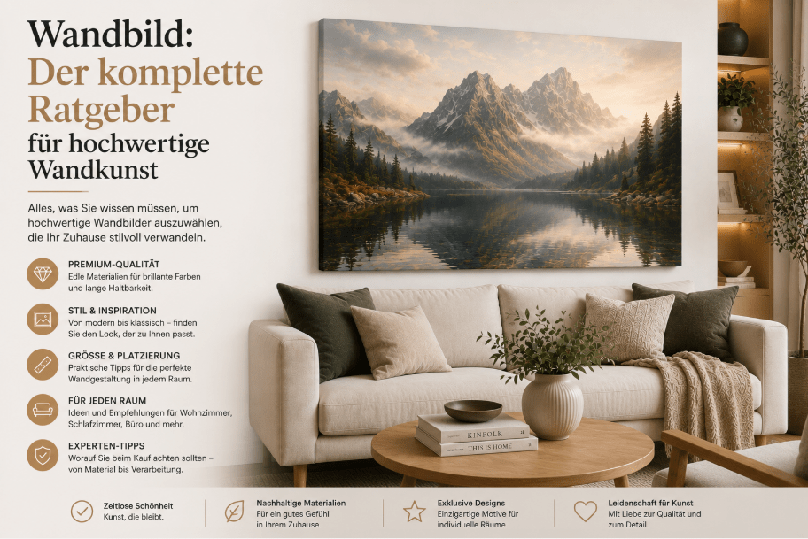 Wandbild: Der komplette Ratgeber für hochwertige Wandkunst