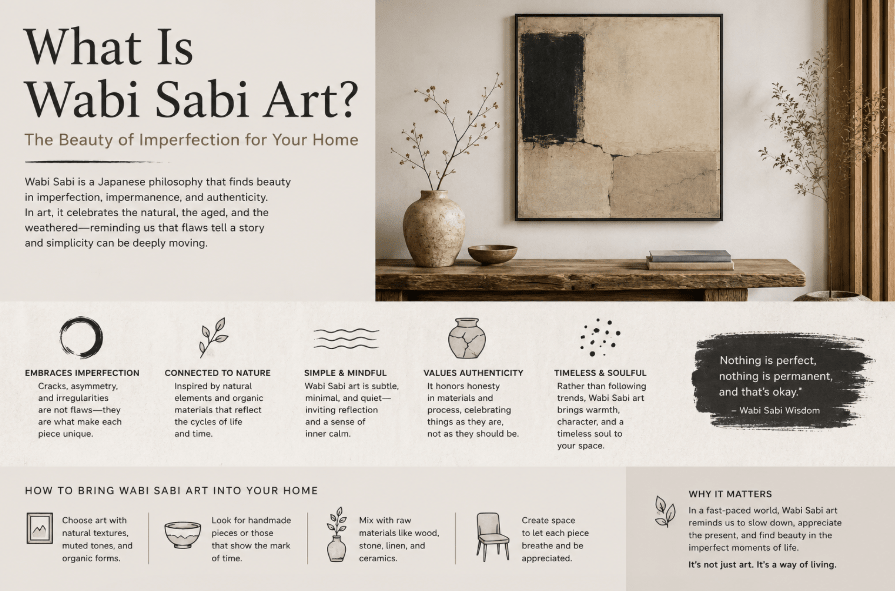 What Is Wabi Sabi Art? The Beauty of Imperfection for Your Home