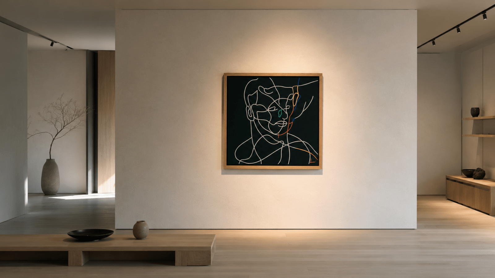 Online galleries for modern minimalist art – minimalist artwork in a contemporary gallery by Rossetti Art