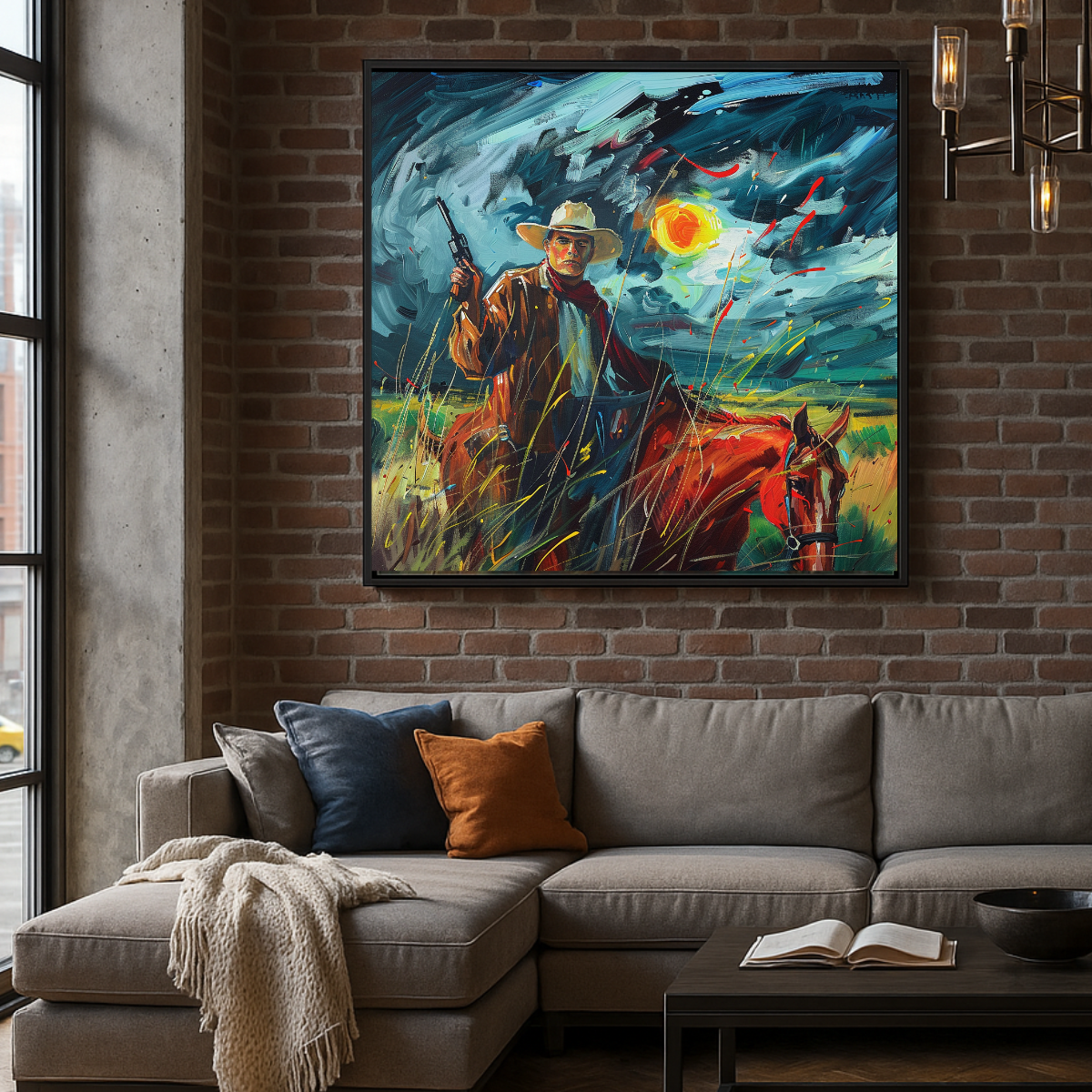 Cowboy Canvas Print 