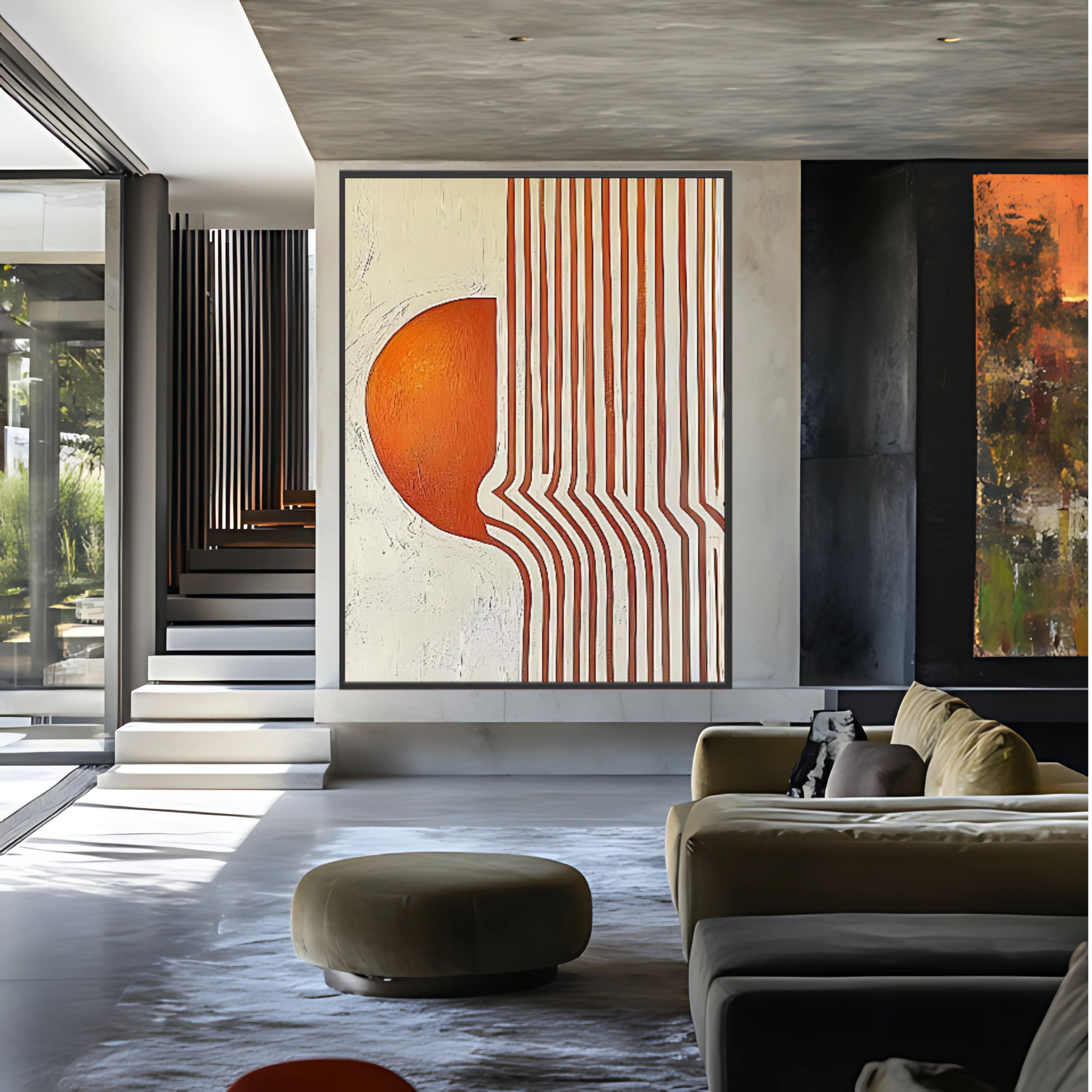 Canvas Print: "Modern Flow" – Minimalist Geometric Abstract Art - Chiara Rossetti