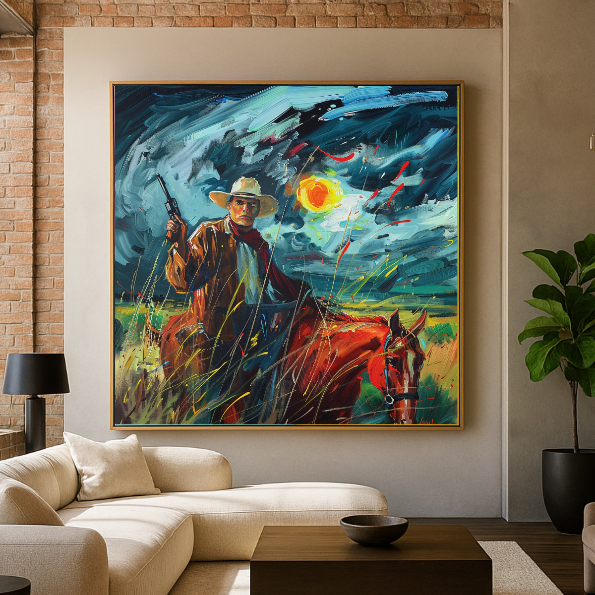 Cowboy Canvas Print 