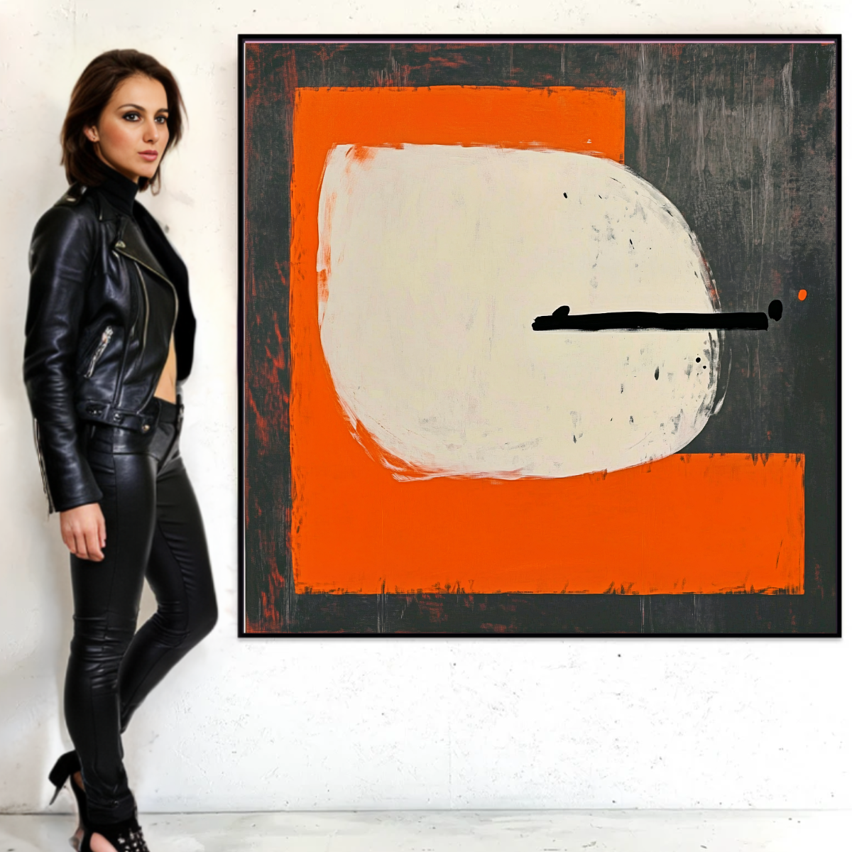Canvas Print : Equilibrium in Motion - Minimalist Balance Abstract Wall Art | Modern-Chiara Rossetti