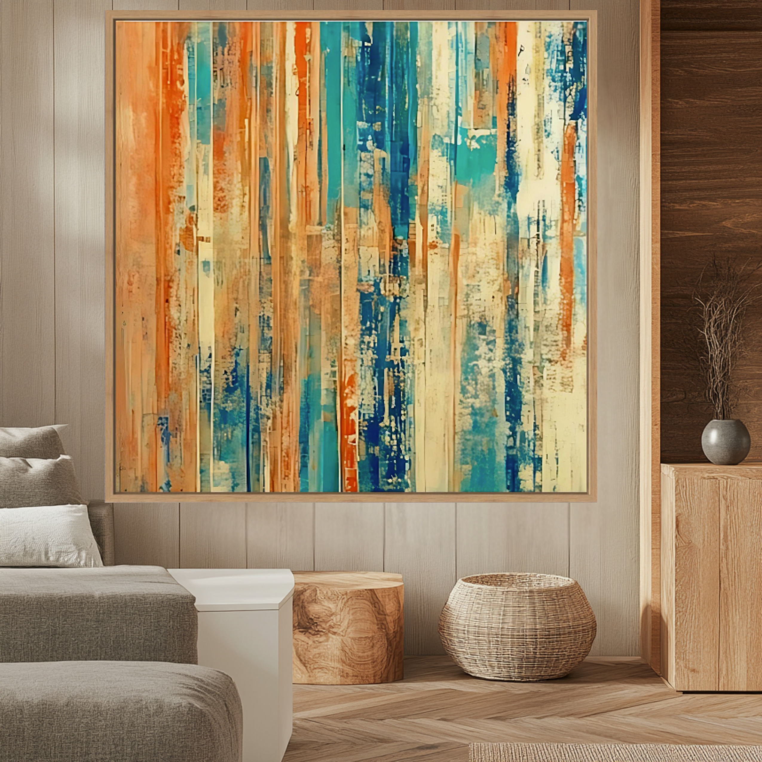 Canvas Print: Ocean Drift - Abstract Coastal Wall Art - Chiara Rossetti