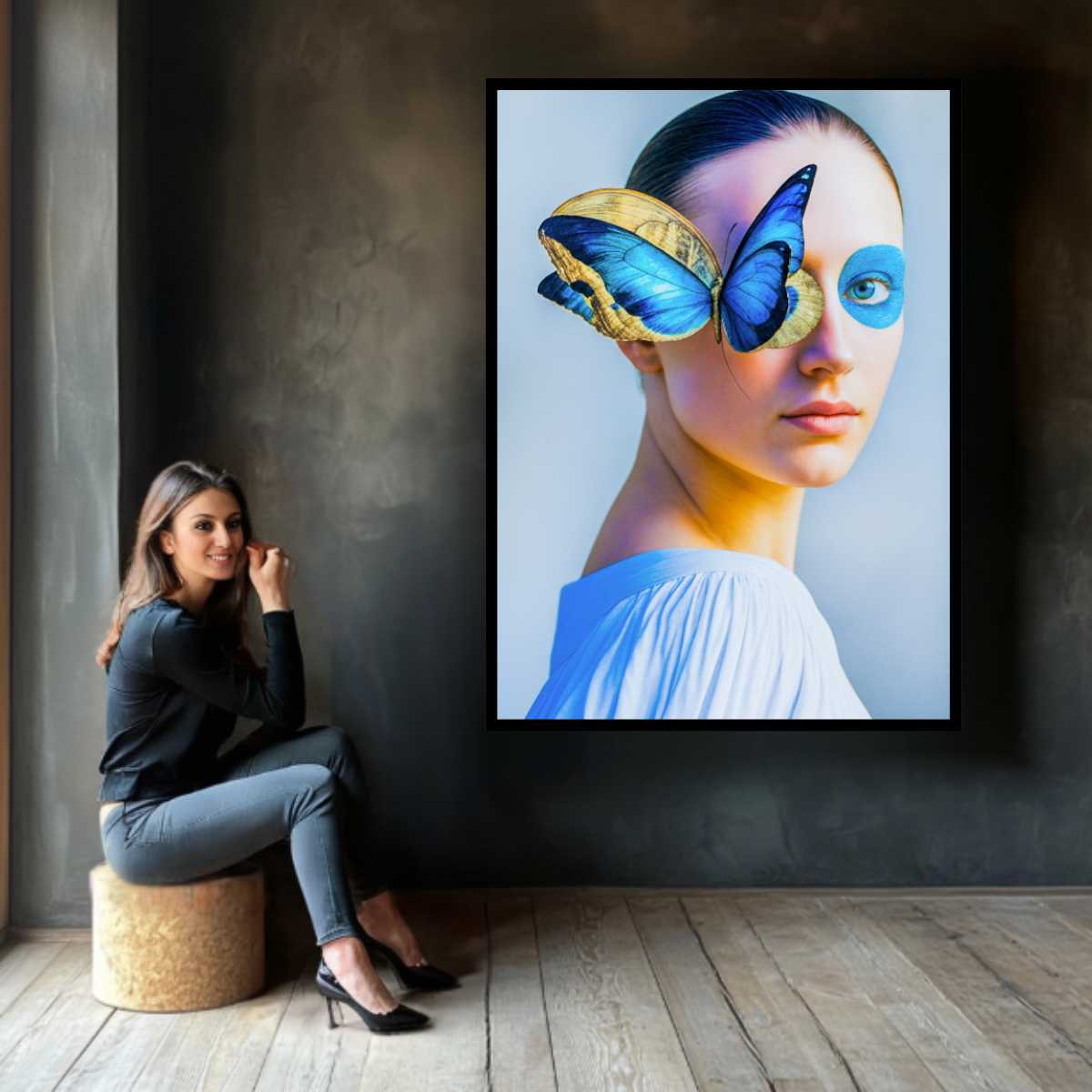 Surreal Butterfly Canvas Print