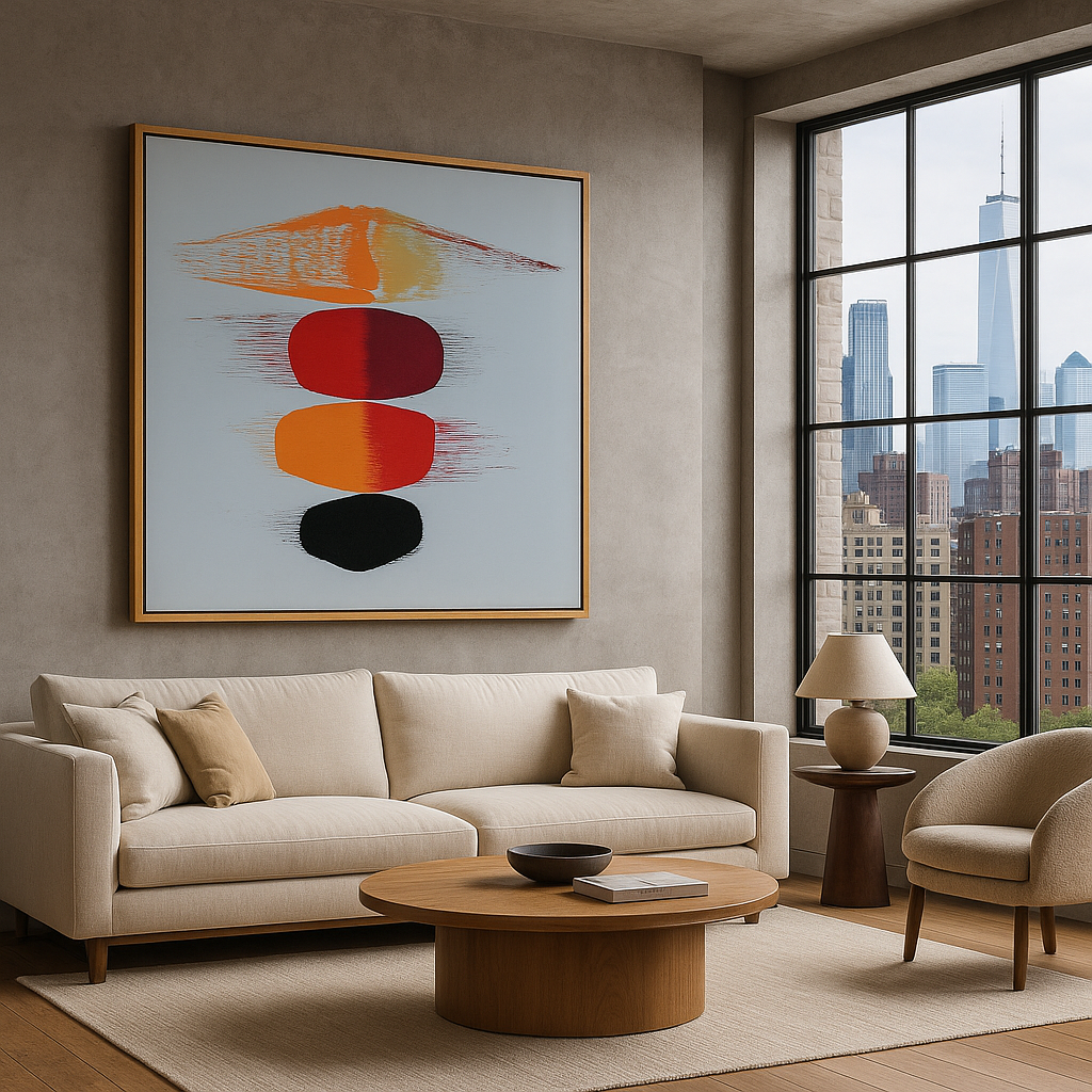Canvas Print: Abstract Balance Flow – Minimalist Modern Art Print - Chiara Rossetti