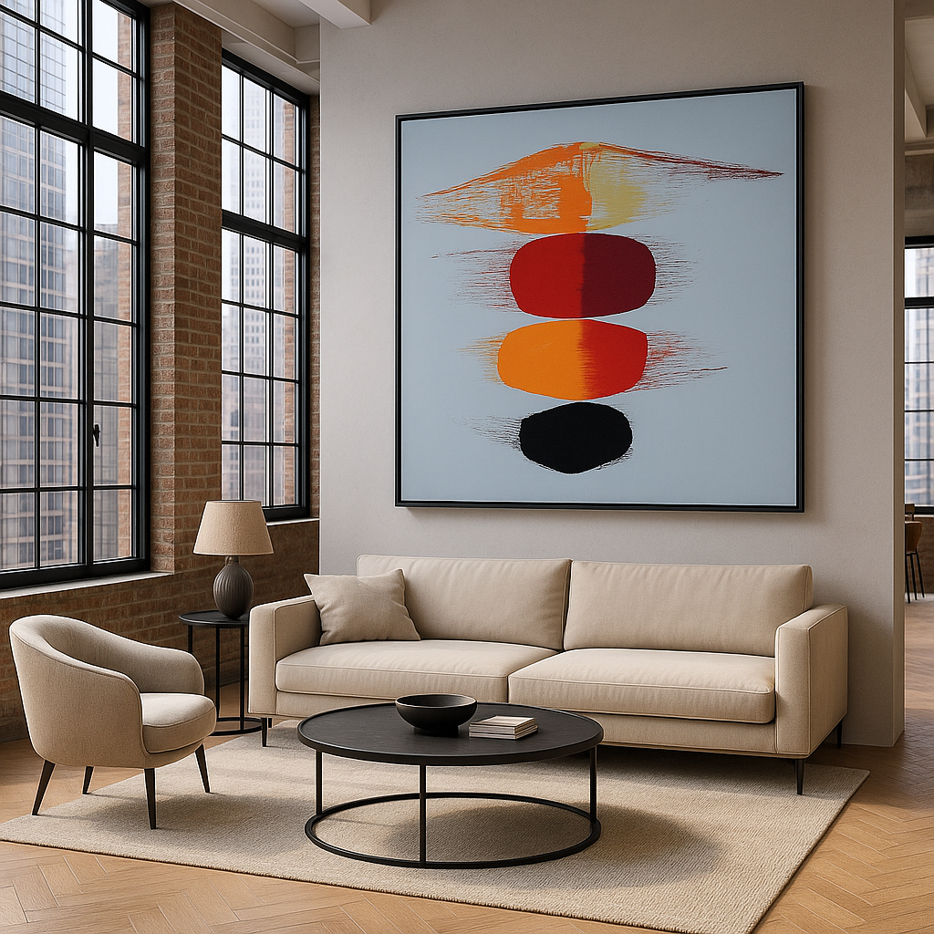Canvas Print: Abstract Balance Flow – Minimalist Modern Art Print - Chiara Rossetti