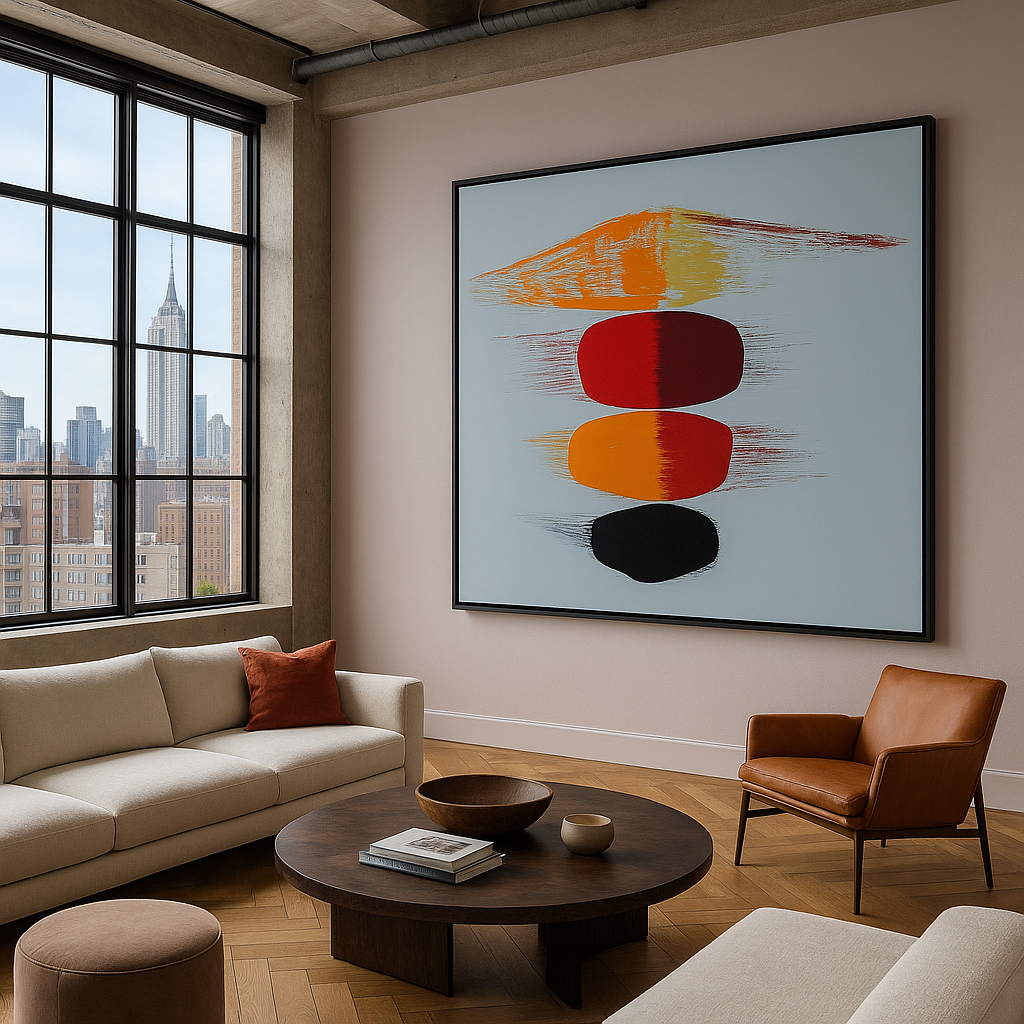 Canvas Print: Abstract Balance Flow – Minimalist Modern Art Print - Chiara Rossetti