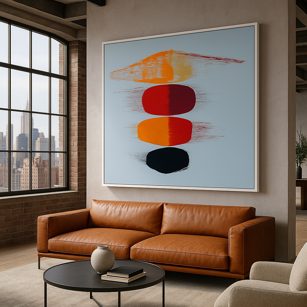 Canvas Print: Abstract Balance Flow – Minimalist Modern Art Print - Chiara Rossetti