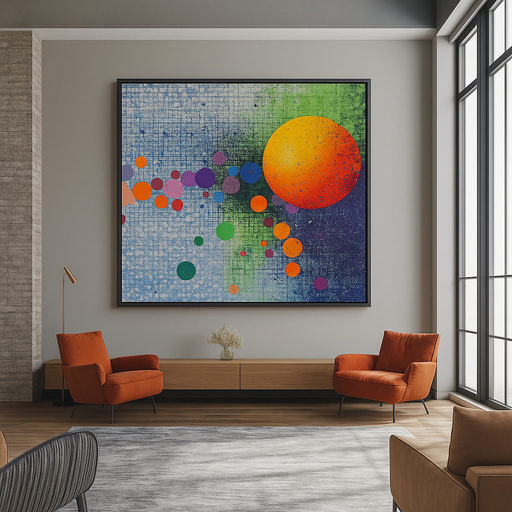 abstract solar system art