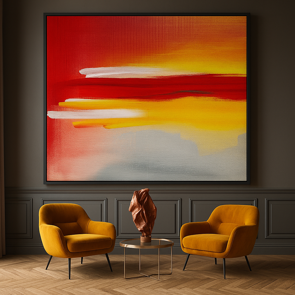 Print art on canvas