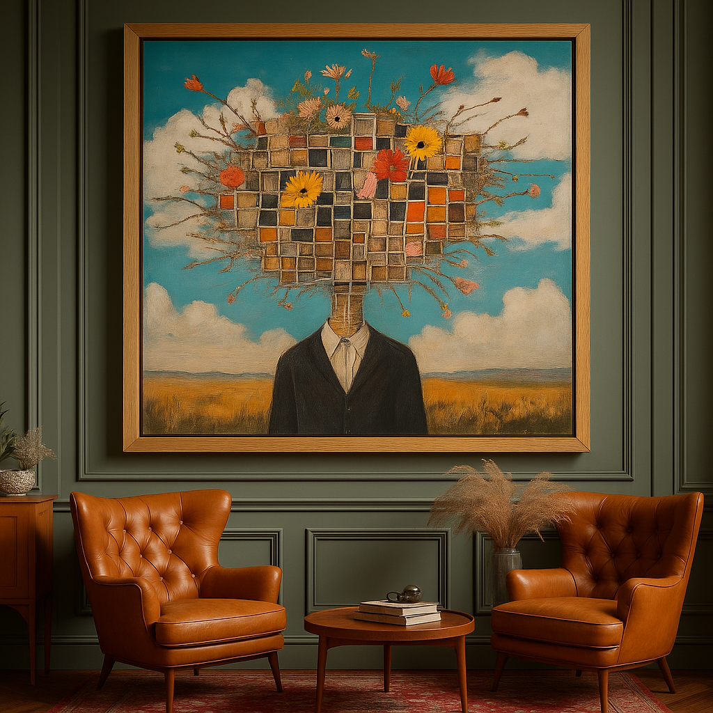 Surreal Floral Abstract Art Print