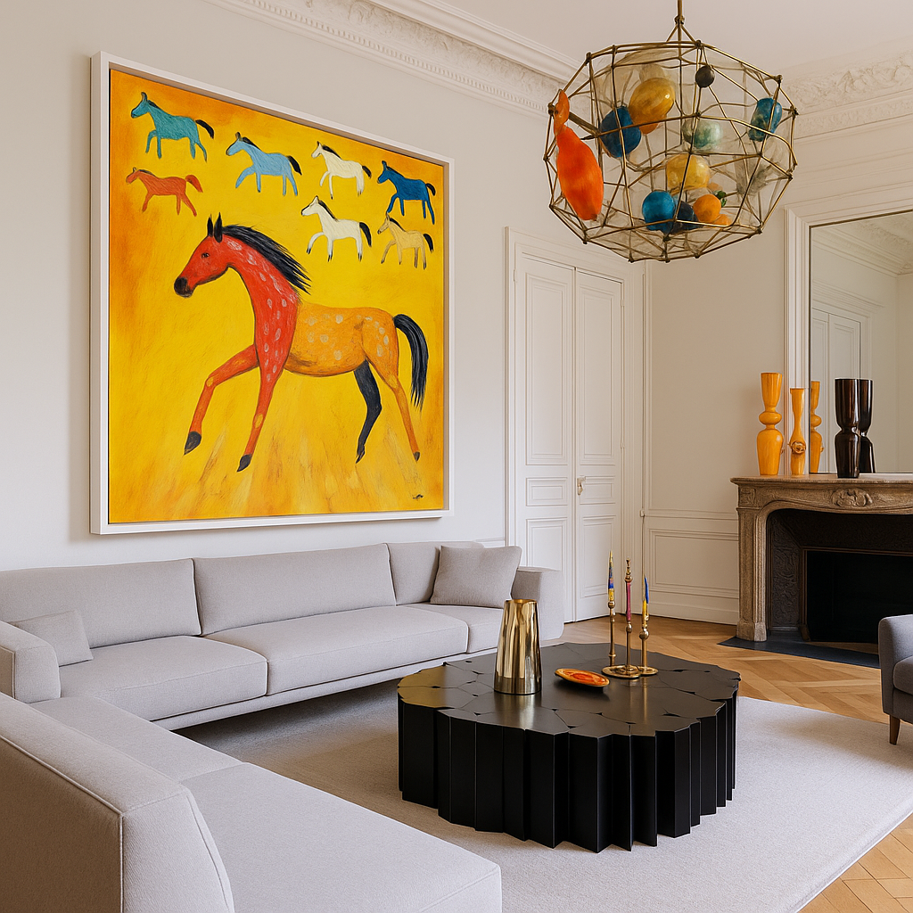 Colorful Horse Wall Art Print
