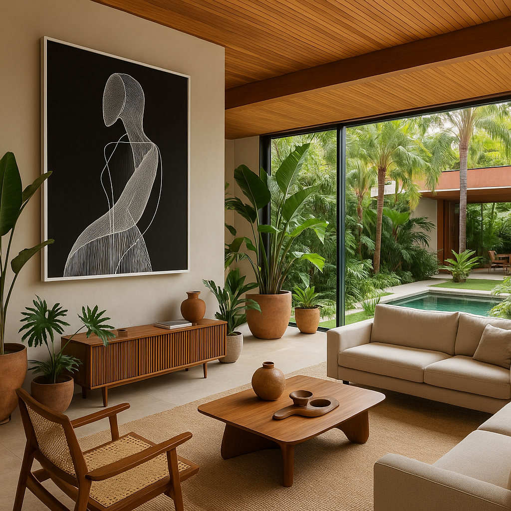 Feminine Minimalist Line Art Canvas