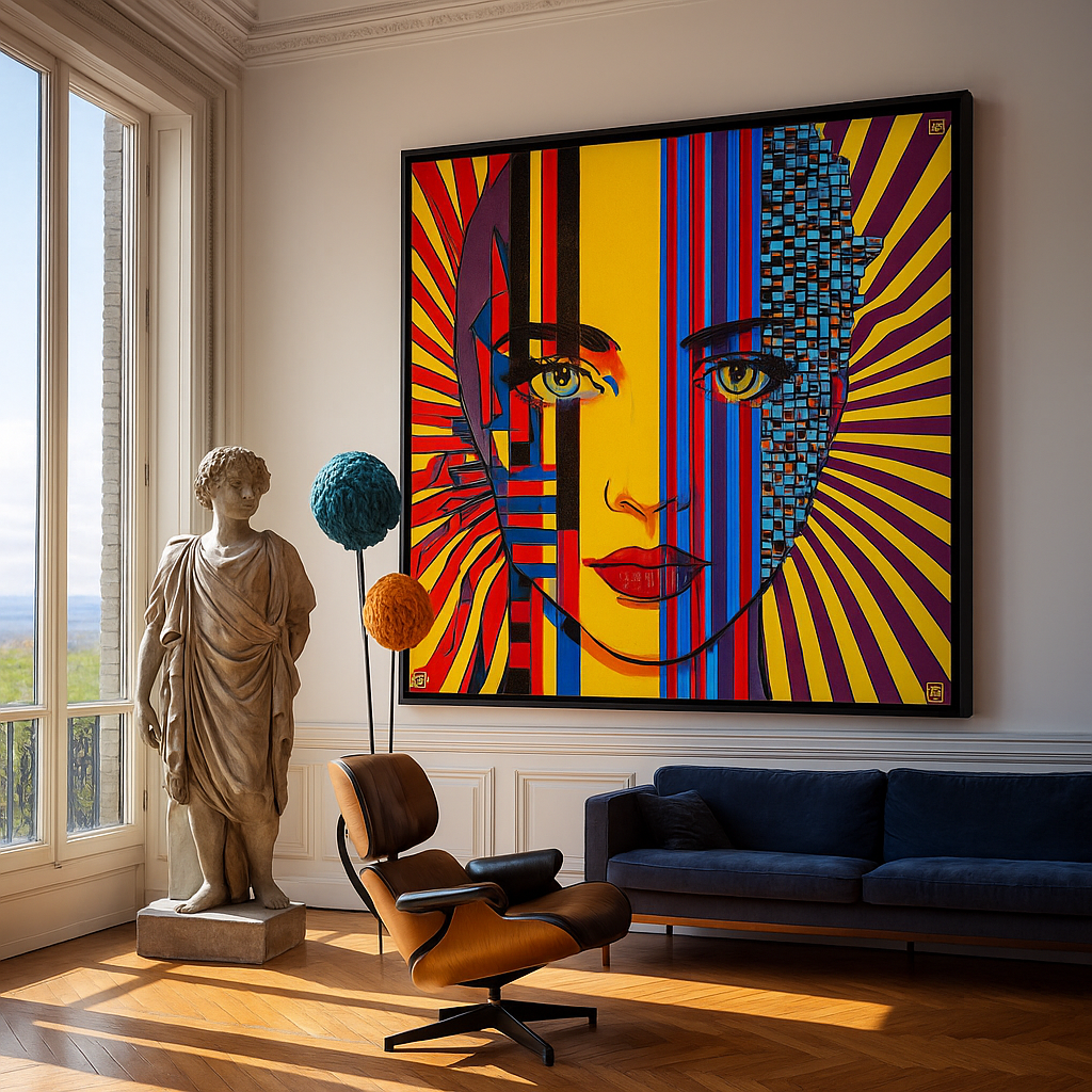  Bauhaus Pop Abstract Portrait