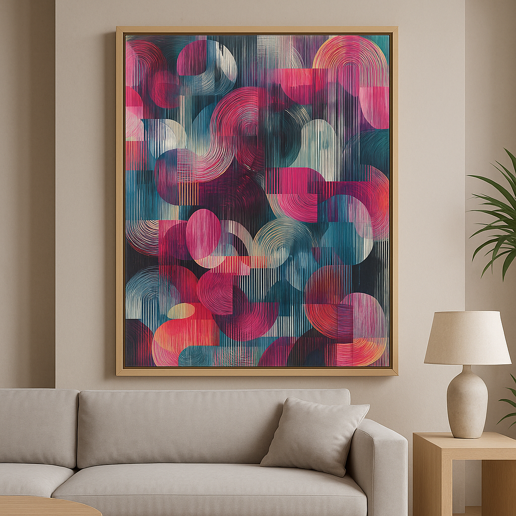 abstract geometric wall art