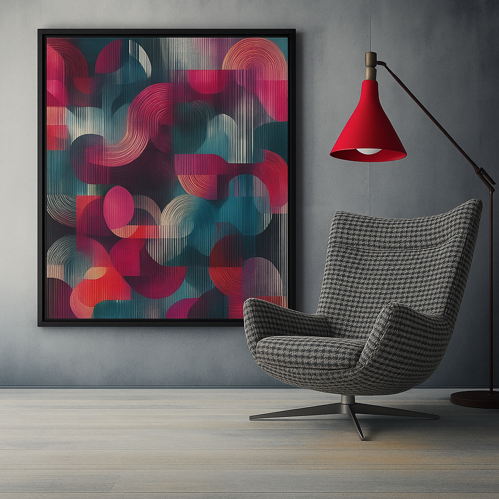 abstract geometric wall art
