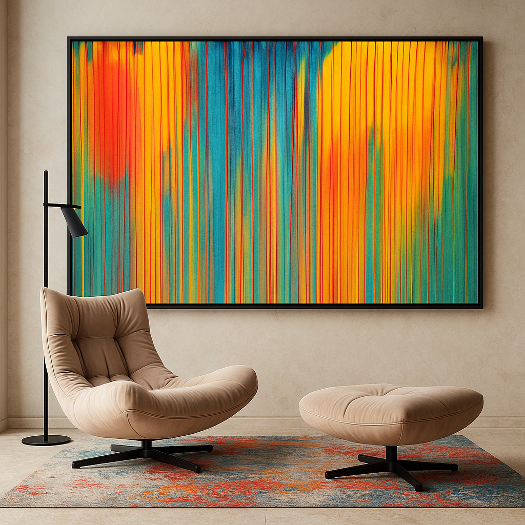 large colorful wall art for living room