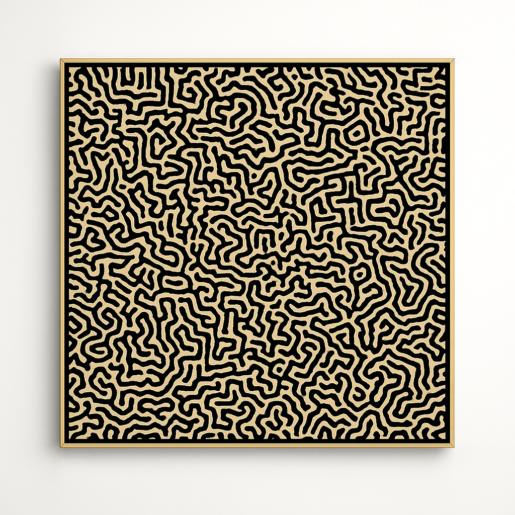 Elegant minimalist wall art framed canvas