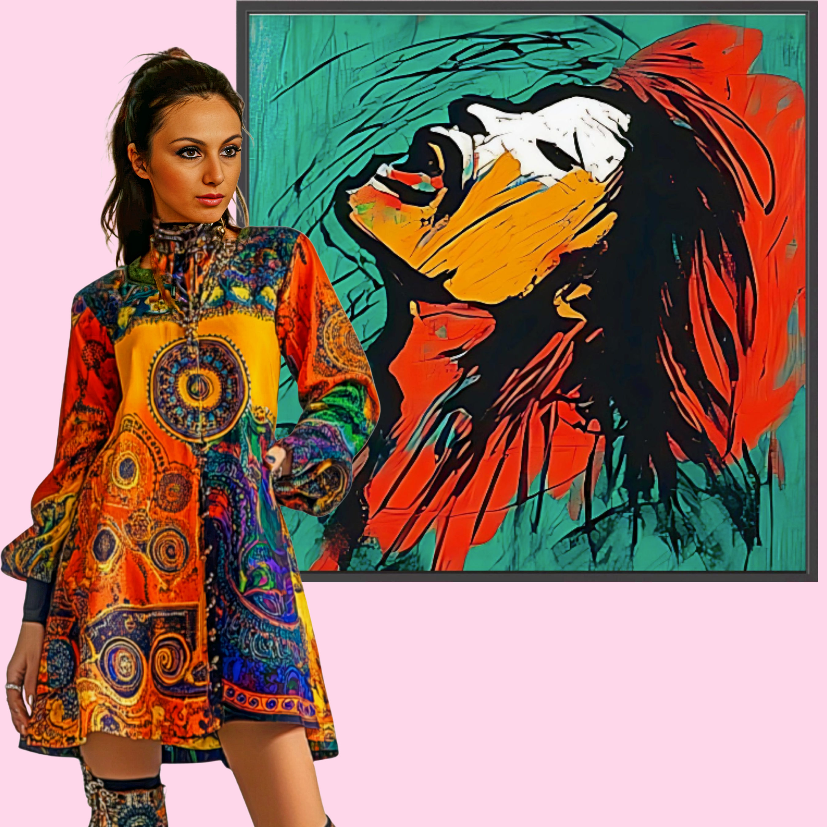 Canvas Print: Unleashed Emotion – Large Canvas Wall Art - Chiara Rossetti