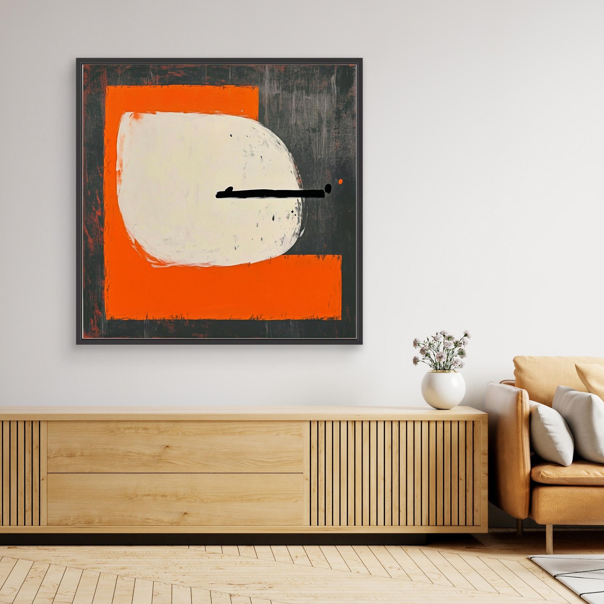 Canvas Print : Equilibrium in Motion - Minimalist Balance Abstract Wall Art | Modern