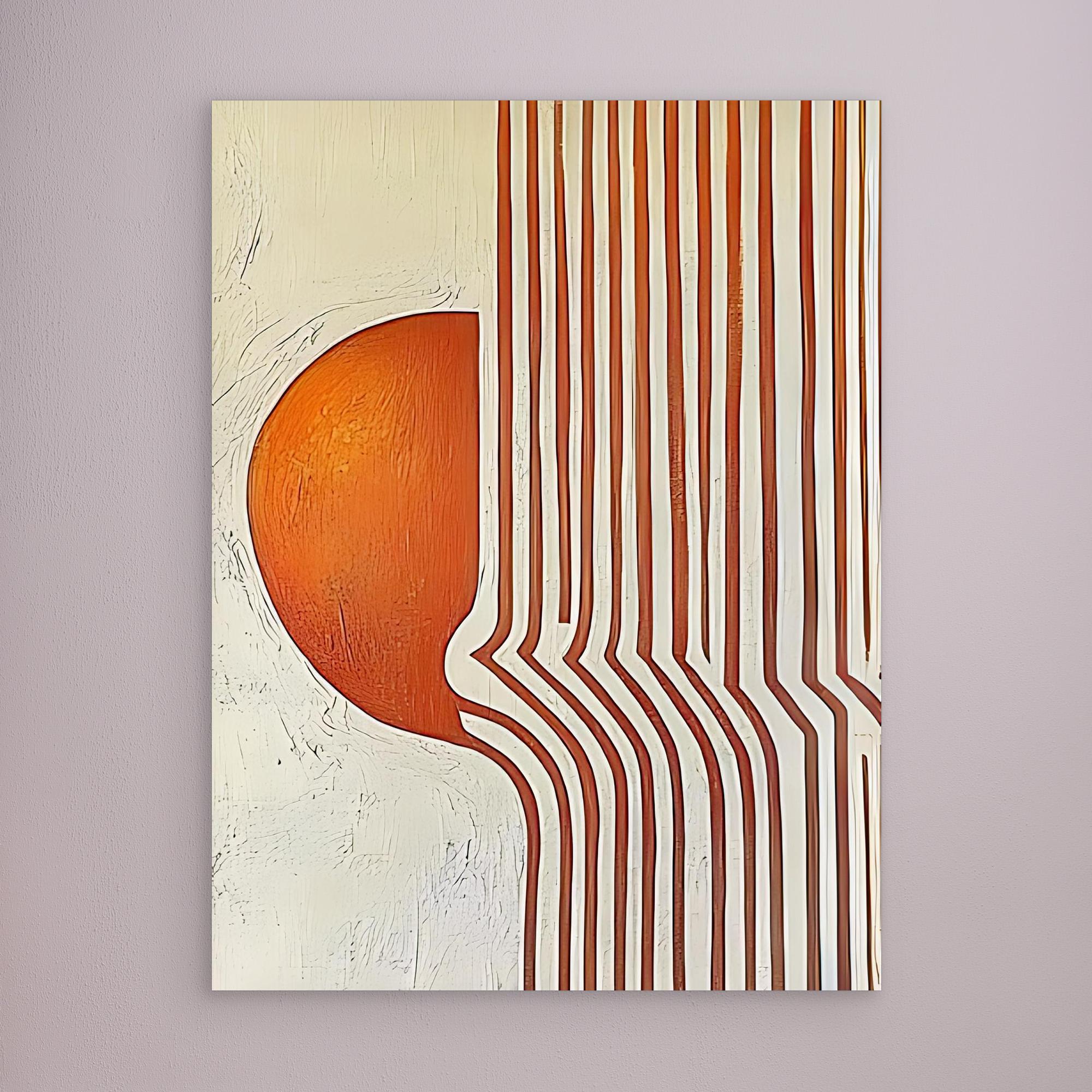 Canvas Print: "Modern Flow" – Minimalist Geometric Abstract Art