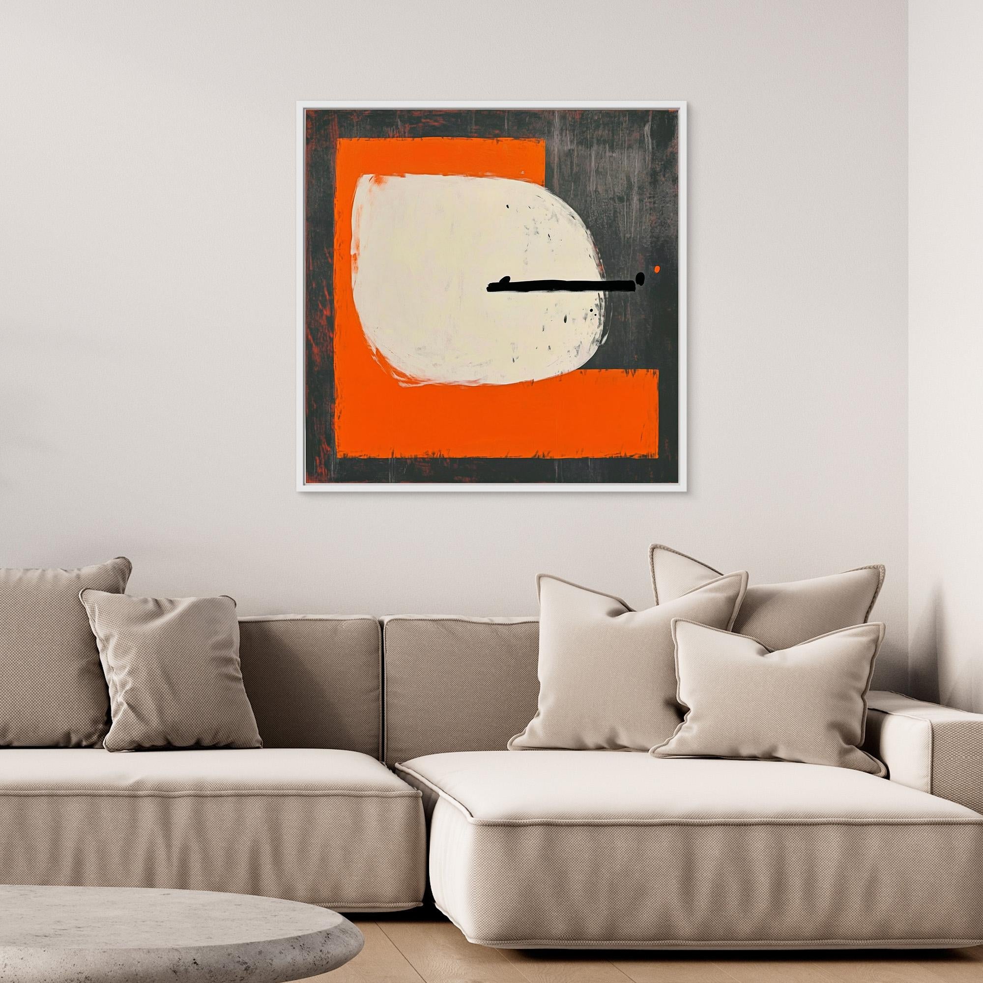 Canvas Print : Equilibrium in Motion - Minimalist Balance Abstract Wall Art | Modern