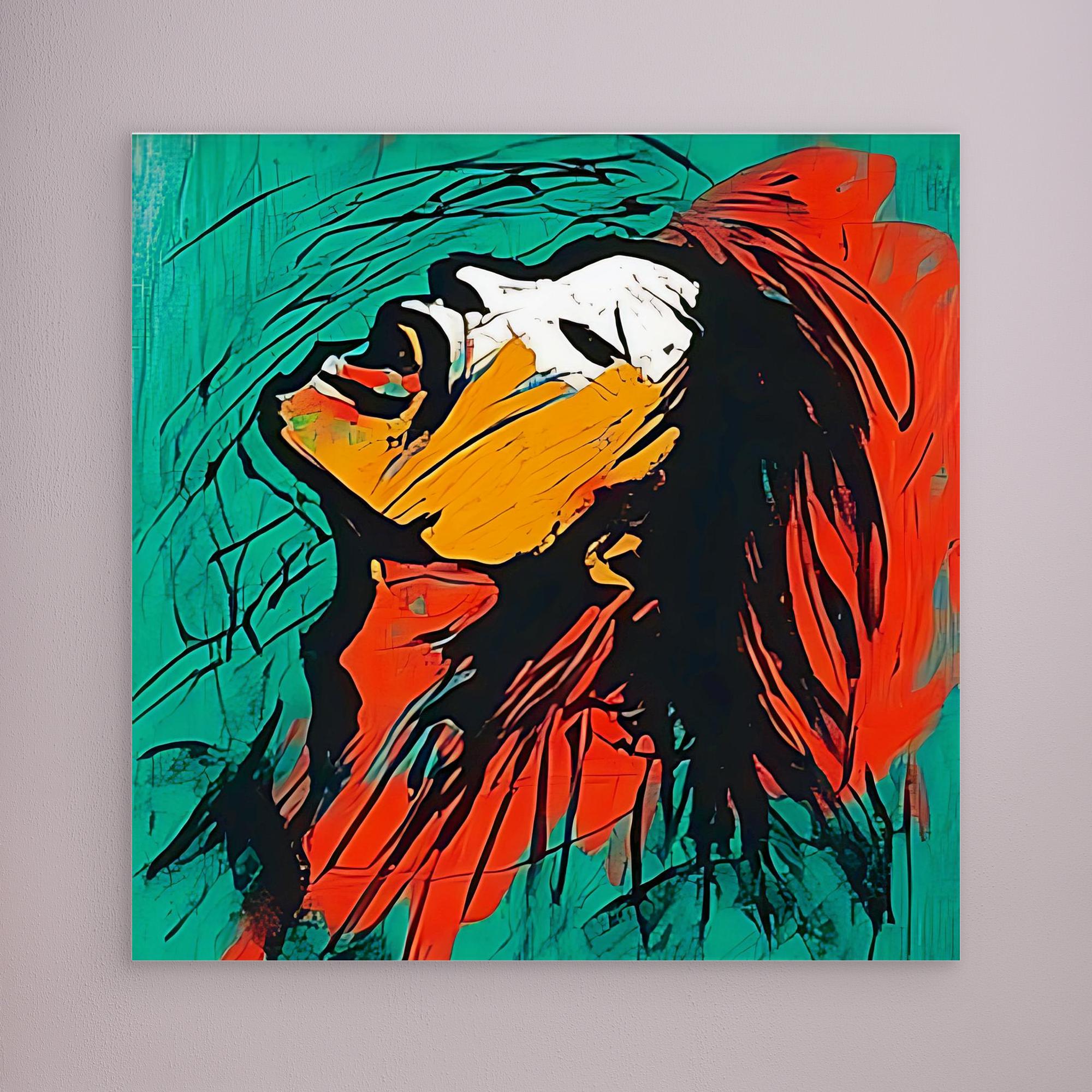Canvas Print: Unleashed Emotion – Large Canvas Wall Art