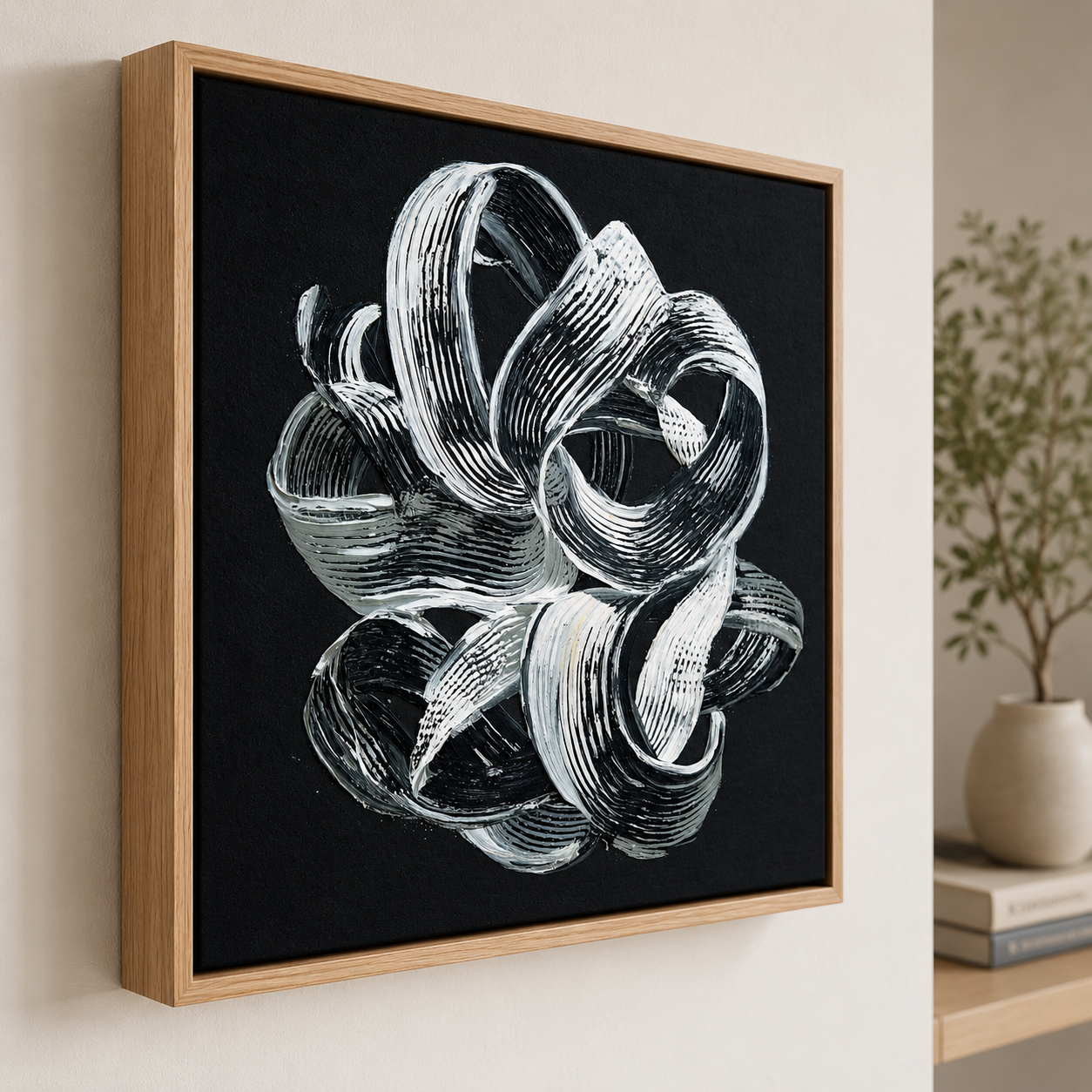 Black and White Living Room Wall Art