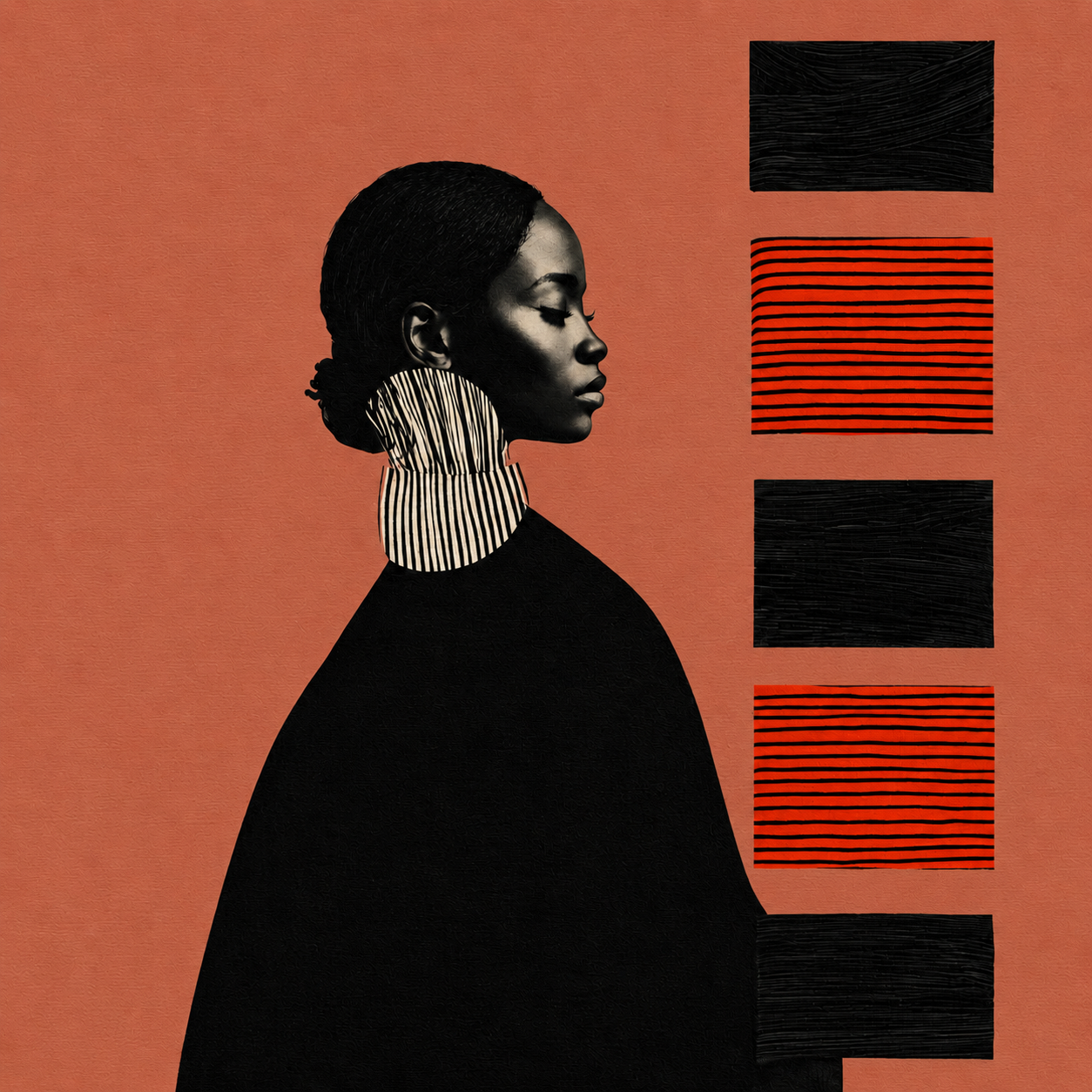 Portrait Collage Art — Quiet Cadence