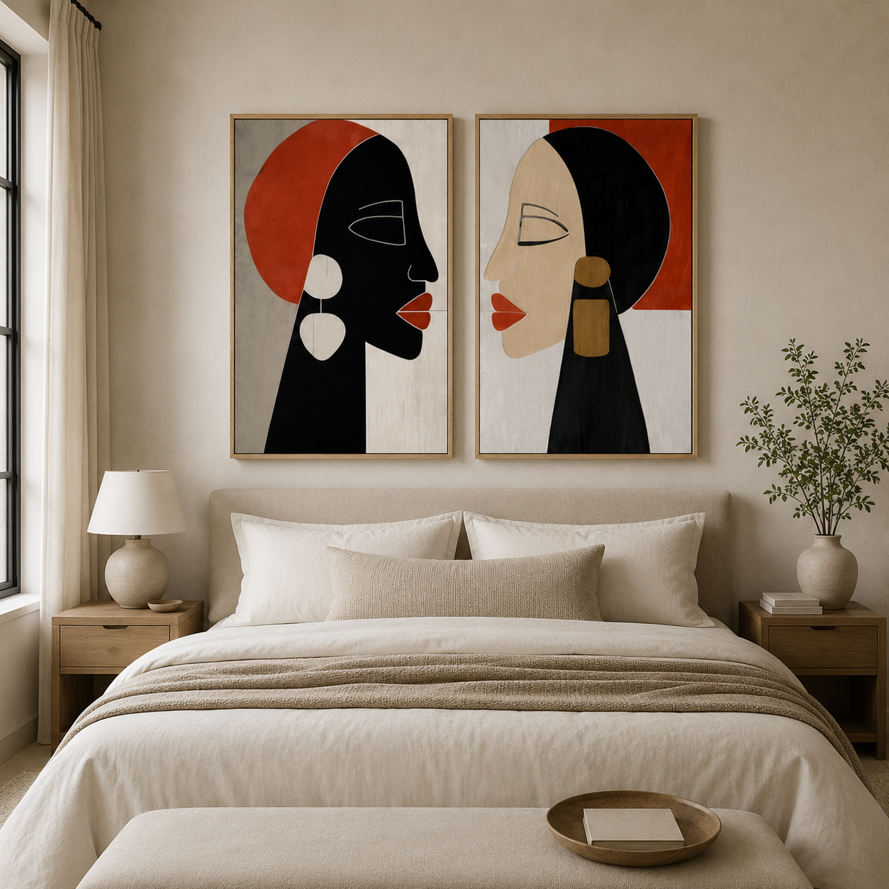 Abstract Face Art Painting — Kindred | Rossetti Art
