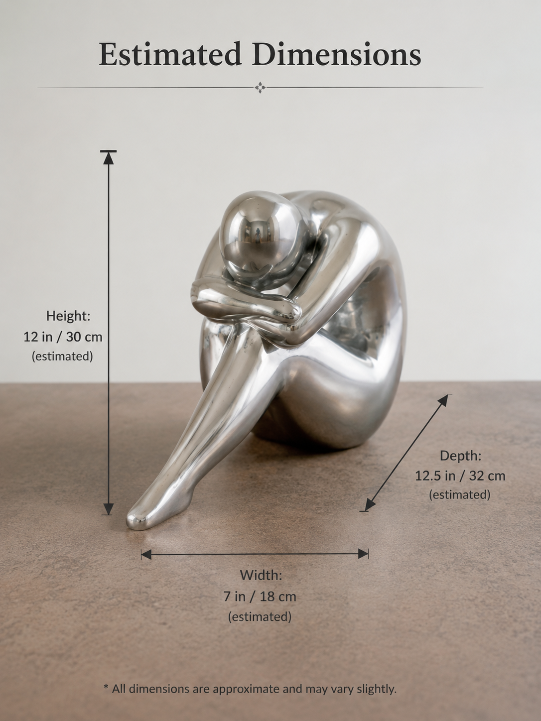 Seated Figure Sculpture — Quiet Retreat