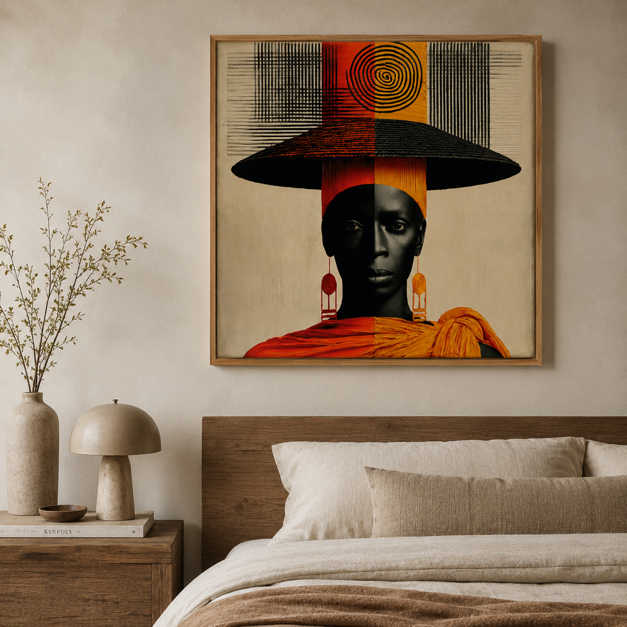 African Woman Art Print — Sovereign Canvas Print by Rossetti Art