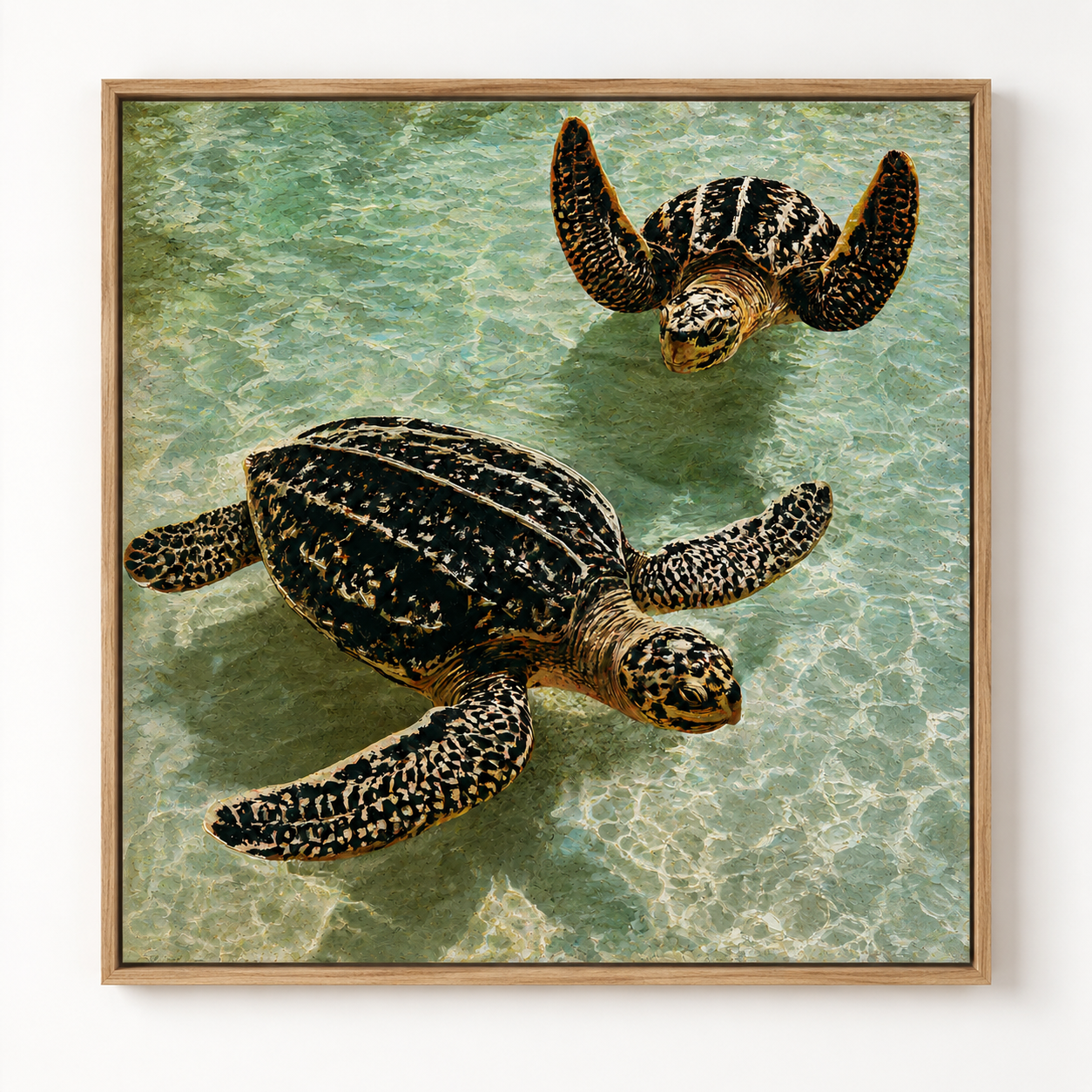 Sea Turtle Wall Art Canvas Print — Drift by Rossetti Art