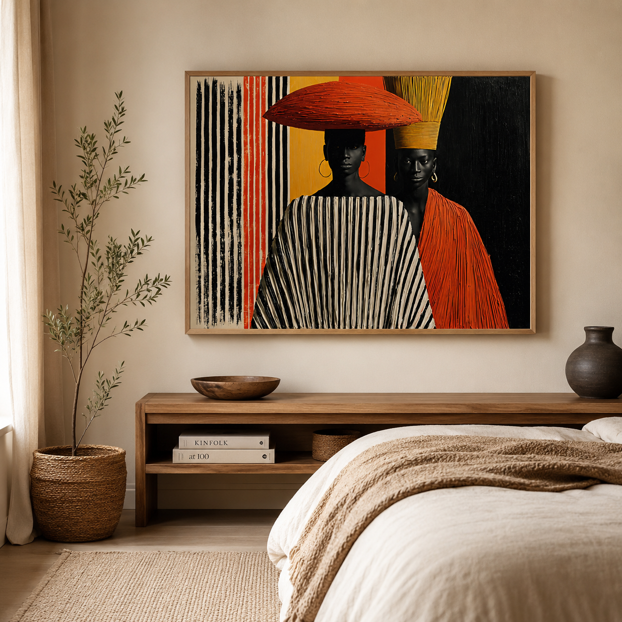 Large Afrocentric Wall Art Canvas Print — Lineage by Rossetti Art
