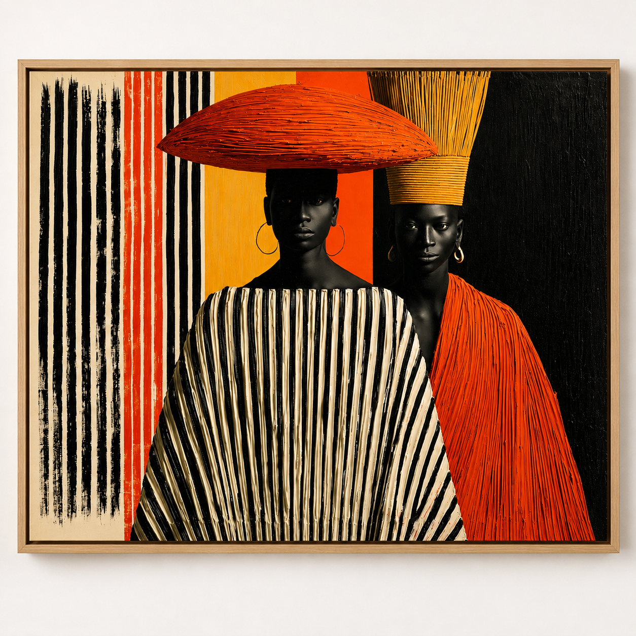 Large Afrocentric Wall Art Canvas Print — Lineage by Rossetti Art