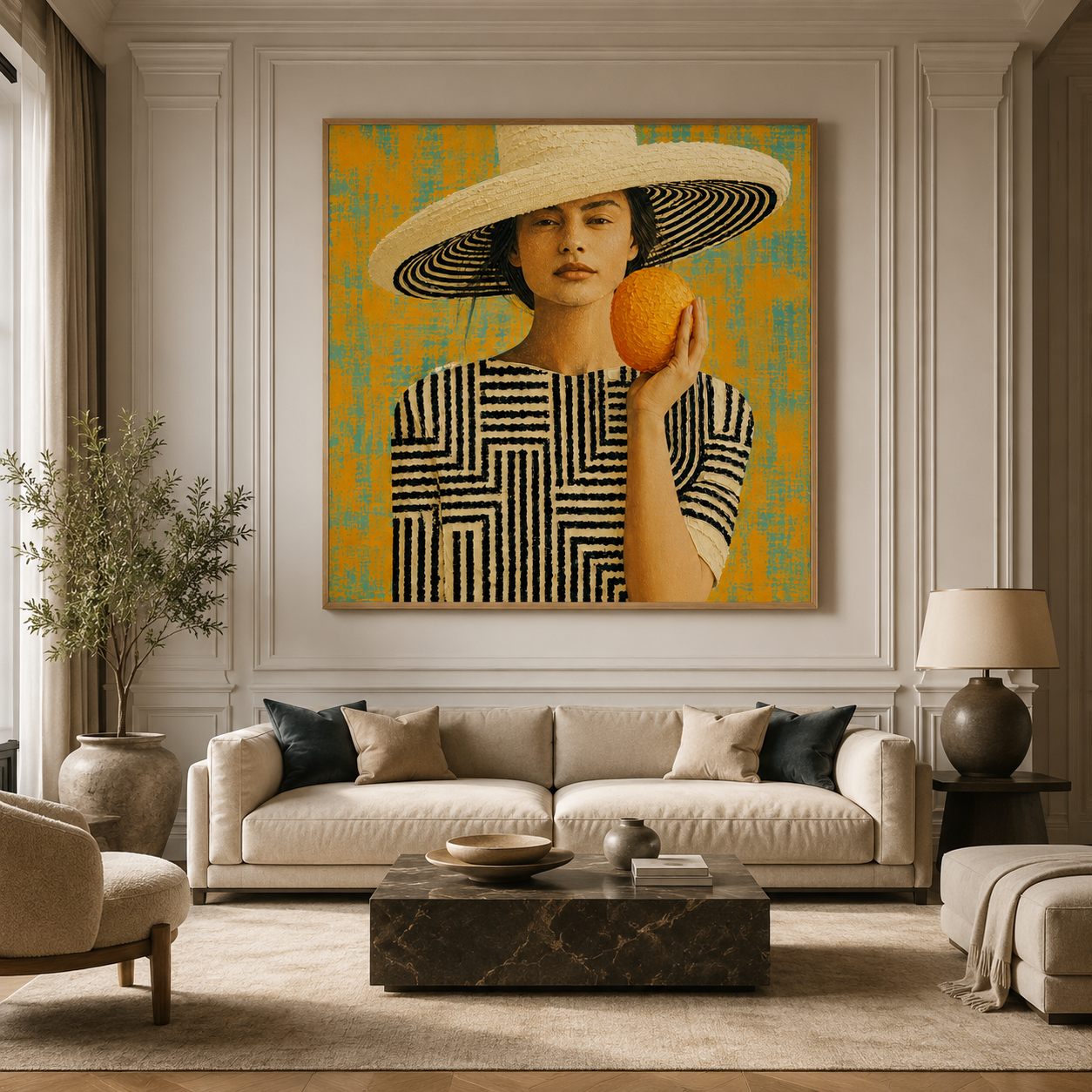 Large Portrait Canvas Print — Valencia by Rossetti Art