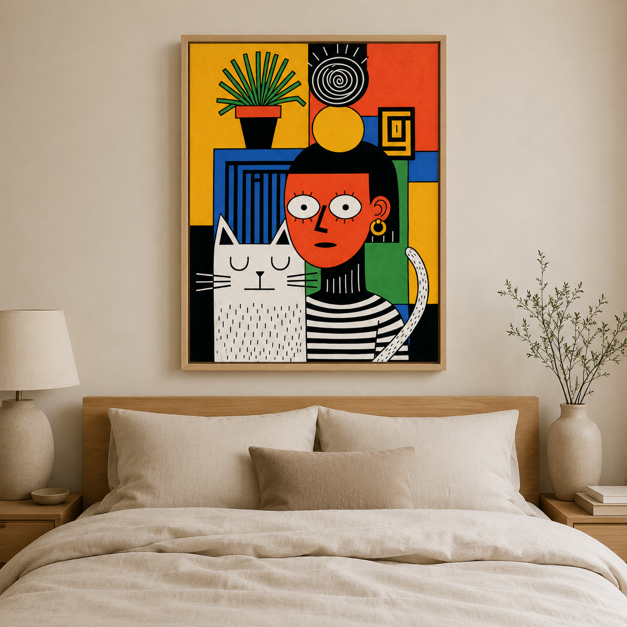 Cat Canvas Print — Roommates by Rossetti Art