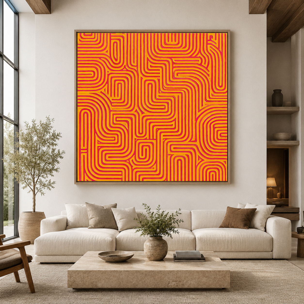 Psychedelic Wall Art — Fever Canvas Print | Rossetti Art