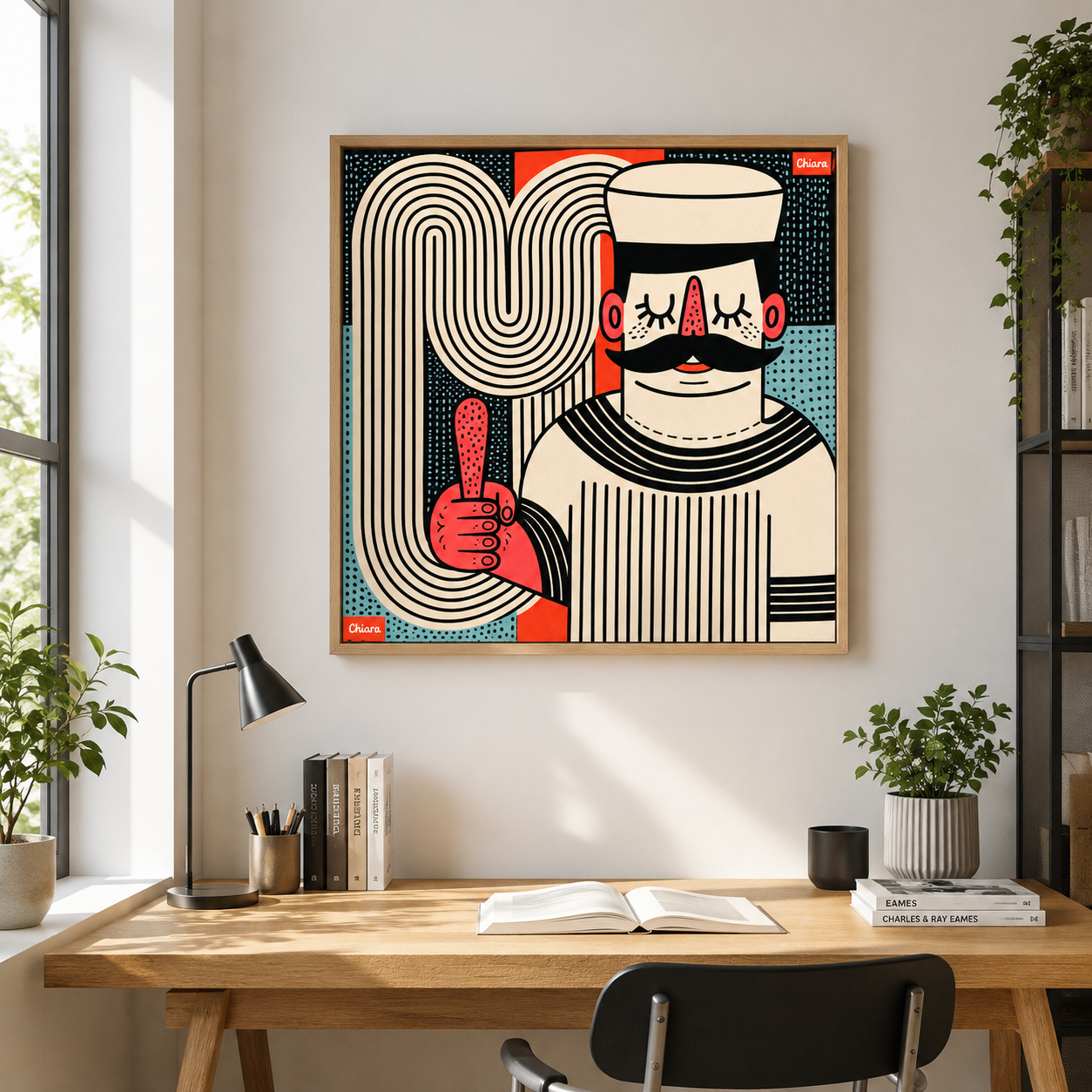 Funky Wall Art Canvas Print — The Optimist by Rossetti Art