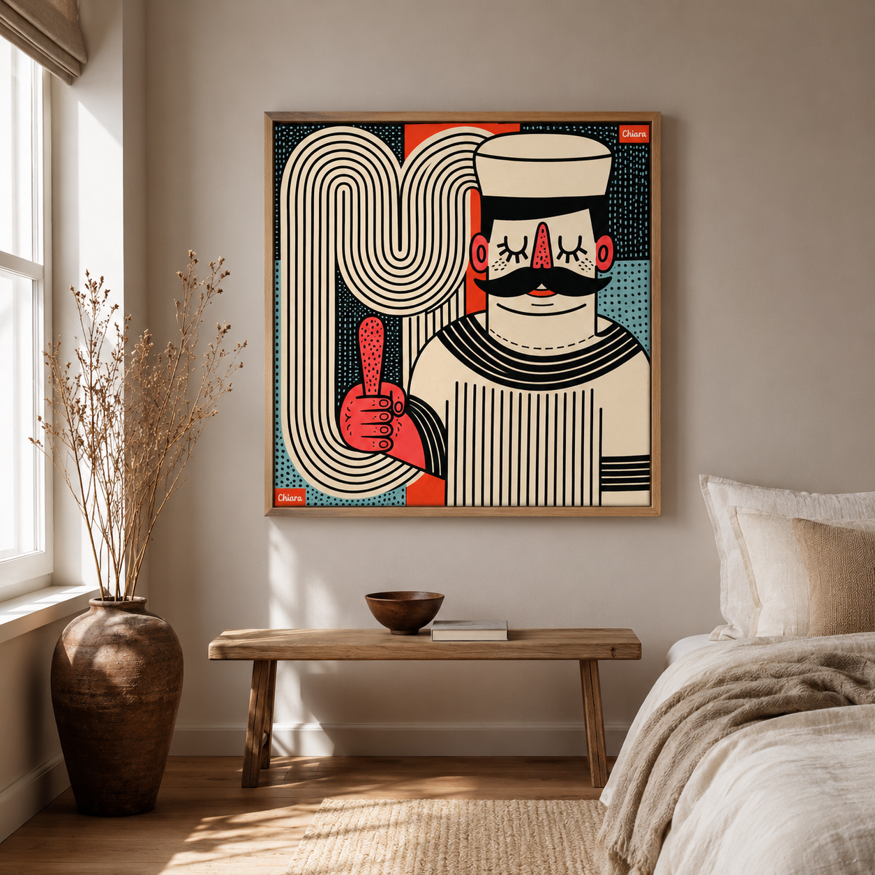 Funky Wall Art Canvas Print — The Optimist by Rossetti Art